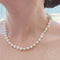 Freshwater Pearl Necklace with Jade Pendant